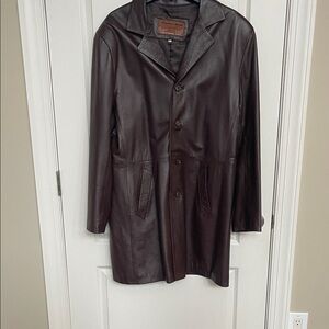 Men's Genuine Leather Coat Made in Italy